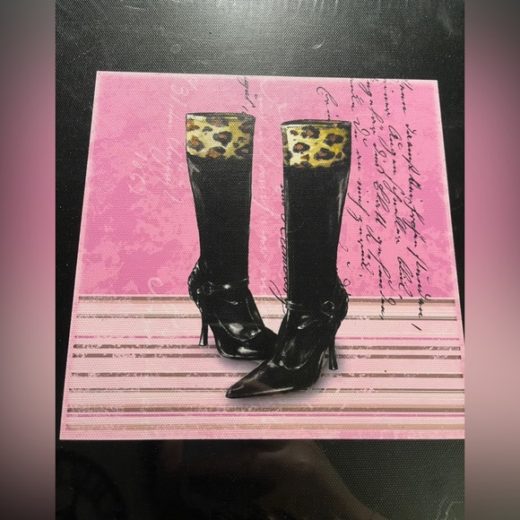 Pink Cheetah Canvas Shoes